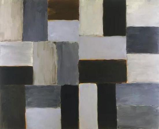 光之壁· 北方,亚麻布面油画,274 厘米 x 335.5 厘米,2007 年，__Sean Scully Studio