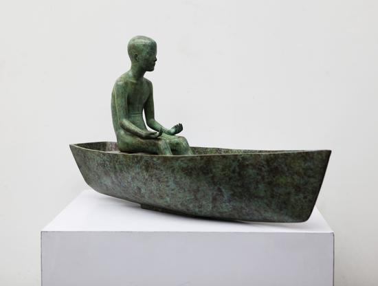 《陆上行舟》 72x27x42cm 铜 2010年(私人收藏)