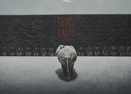 2012沙盘系列Sandbox Series布面油画oil on canvas 147X110cm 2012