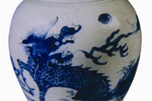 中国美術 青花 麒麟紋 高碗 φ20.5cm(LC254) 中国美術 青花 麒麟紋 高碗 φ20.5cm(LC254) オンライン 通販