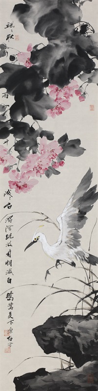 徐源绍  四季花卉（三） 138cm×35cm