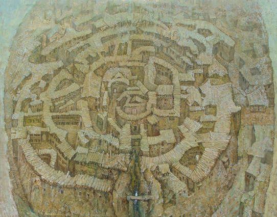 园堡的传说（2004年）油画