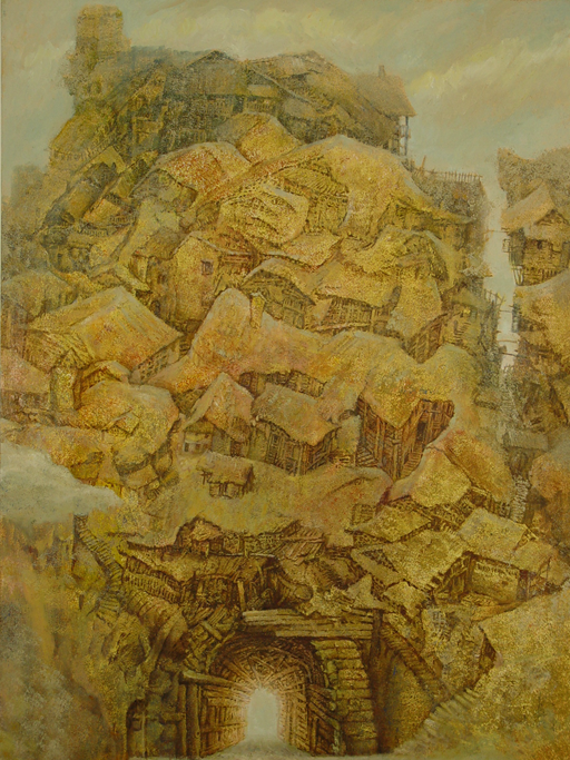 聚居——通道（2006年）油画