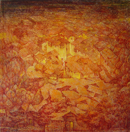 橘之晕（2003年）油画