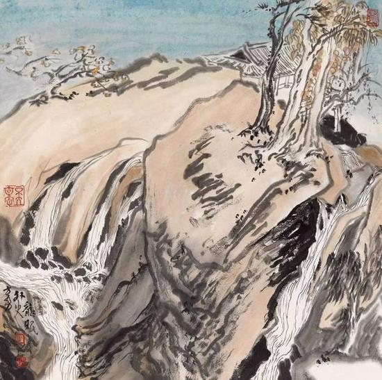 《青城遇雨》
