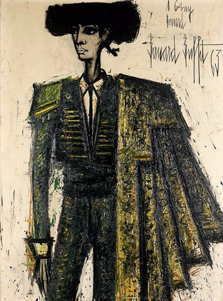 贝尔纳·布菲（Bernard Buffet，1928-1999），《着斗牛装的贝尔纳·大卫》