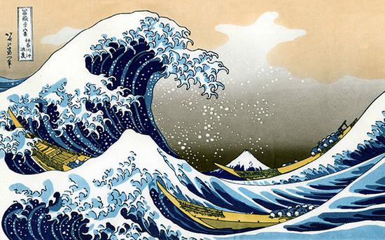 葛饰北斋 Katsushika Hokusai - 神奈川冲浪里 The Great Wave of Kanagawa