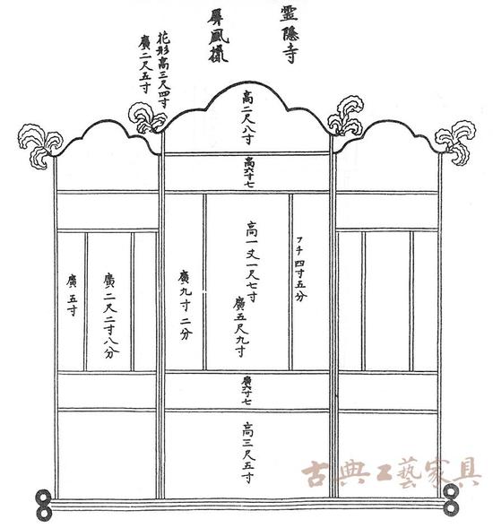 图12 灵隐寺屏风