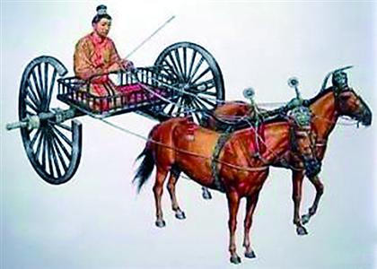 古代春运“大巴”畜力车 资料图片