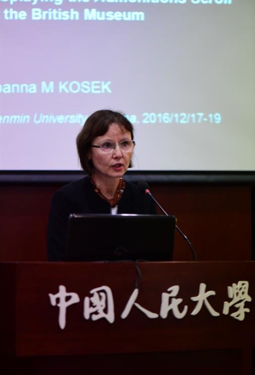 第6场学术报告主讲人Joanna Kosek女士