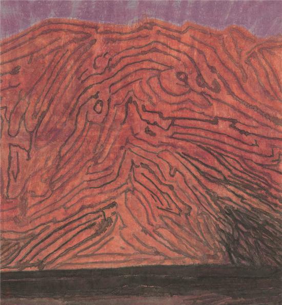 火焰山 84x77cm 1989