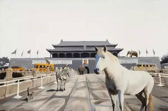 《Have you ever been to Beijing》, 116x90cm, oil on canvas, 2014