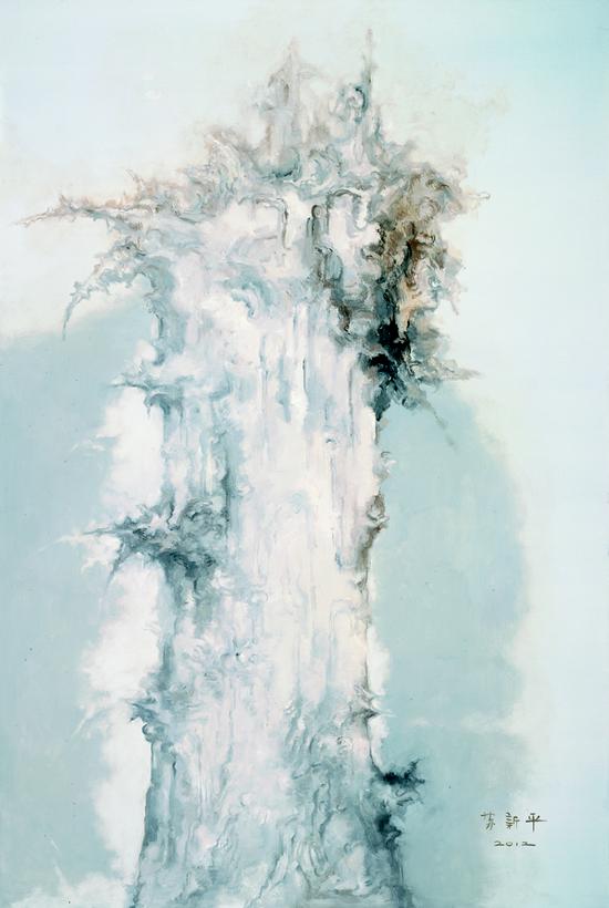 八个东西1号 布面油画  300×200cm  2012年