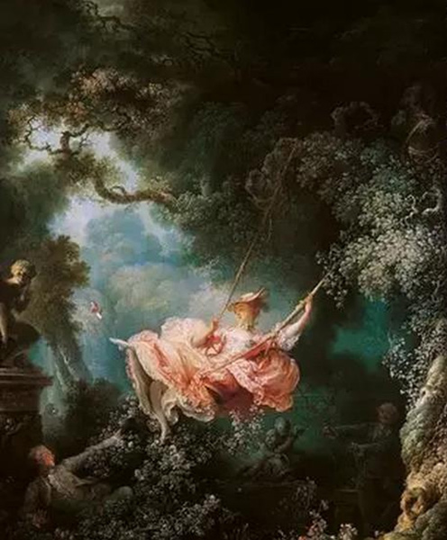 Jean-Honoré Fragonard ，The Swing，1767，Oil on canva