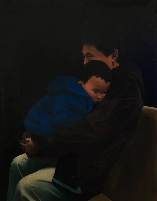 《破碎的拥抱 No.2》，100cm x 80cm，布面油画 ，2014