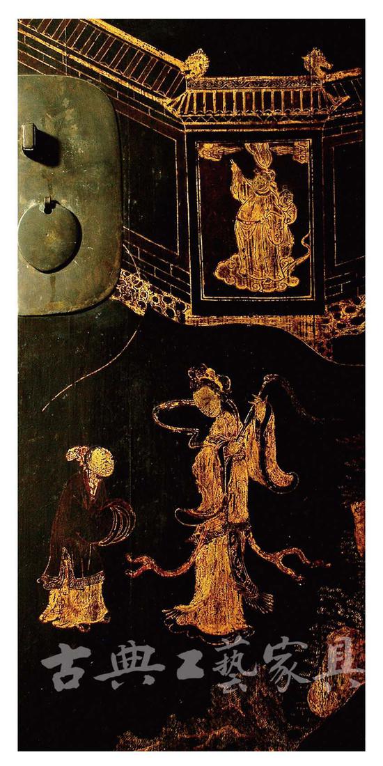 图1-1 大柜图案中的贾宝玉与警幻仙姑