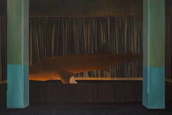 《孤獨的舞者》，300cm x 200xm ，布面油畫 ，2013