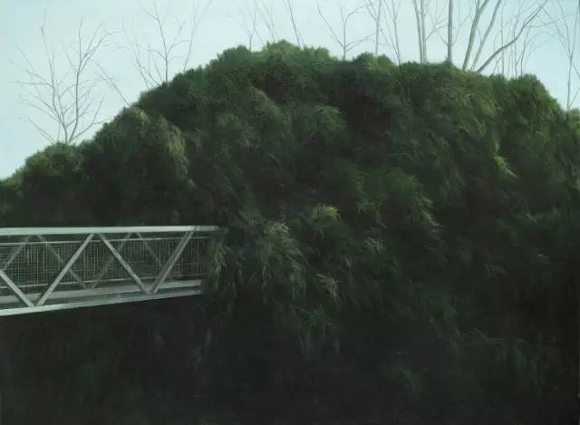 《在某處》，150cmx110cm，布面油畫，2013