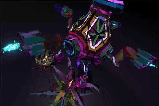 达斯汀·耶林的 VR 三维实验作品截图 图片：纽约先锋艺术中心