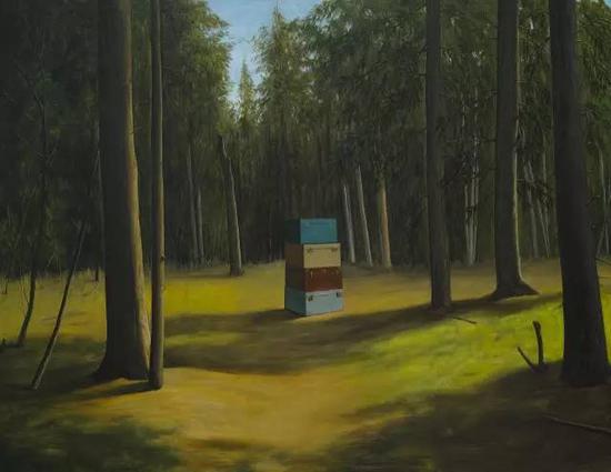 《秘密》，170cm x 130cm ，布面油畫，2012-2013