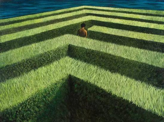 《開始的方向》，130cmx97cm，布面油畫，2013
