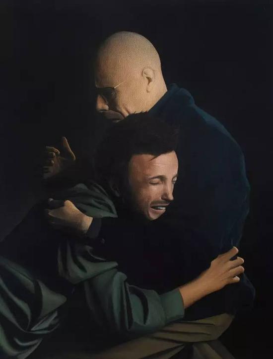 《破碎的擁抱No.1》，88cm×117cm，布面油畫，2014