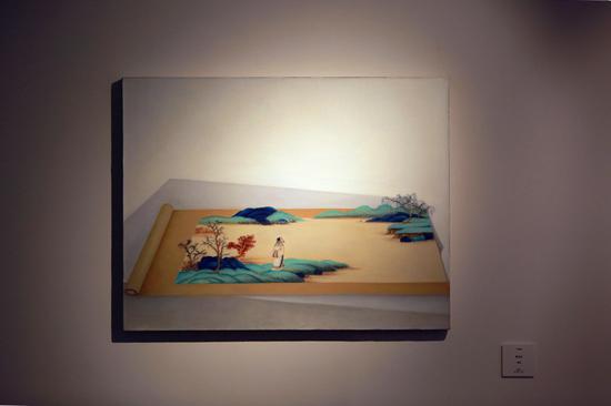 魏阳阳，好江山，布面油画，80×90cm，2016