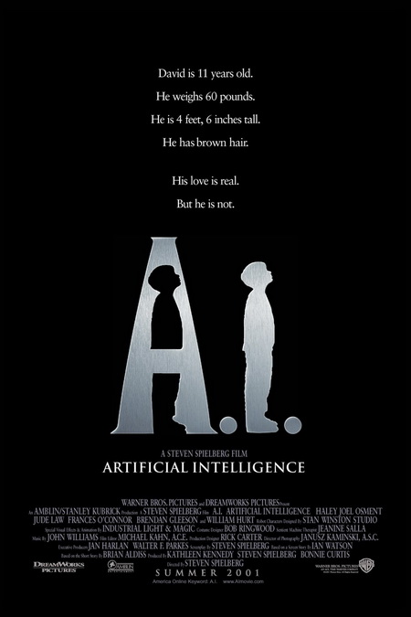 ▲ 《人工智能 Artificial Intelligence》；导演史蒂文·斯皮尔伯格；2001