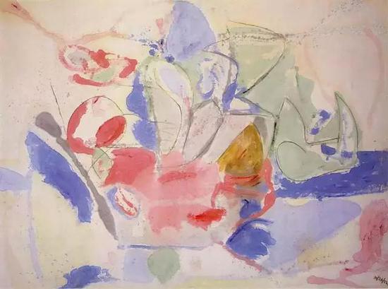 海伦·弗兰肯瑟勒Helen Frankenthaler — Mountains and Sea, 1952