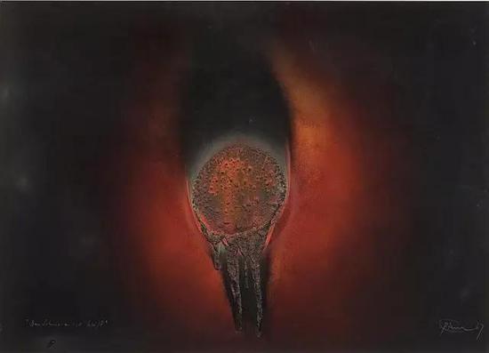 奧托·皮納，黑色是滾燙的（Otto Piene，Das Schwarz ist heiss, 1967）