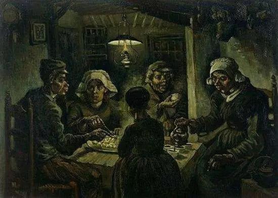 《吃土豆的人》 1885年 梵高博物馆