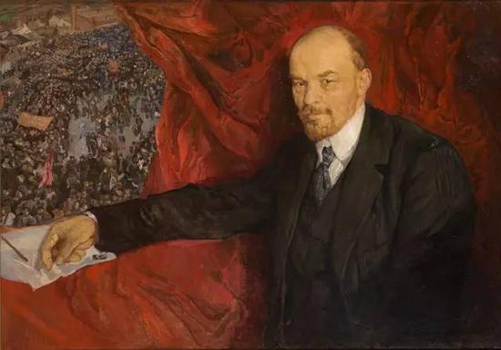 Isaak Brodsky—V.I.Lenin and Manifestation,1919