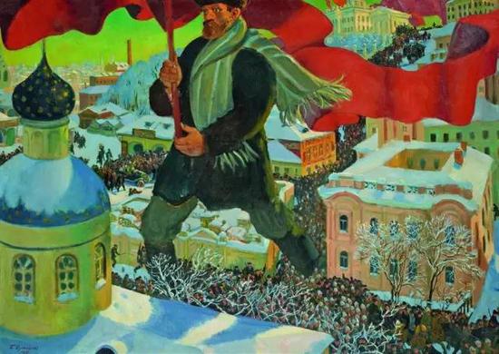 鲍里斯·米哈伊洛维奇·库斯妥基耶夫 Boris Mikhailovich Kustodiev—Bolshevik, 1920