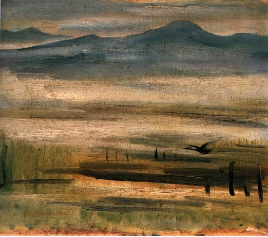 林风眠 《春天》 1960年布面油彩 42x35cm 上海美术家协会藏 (2)