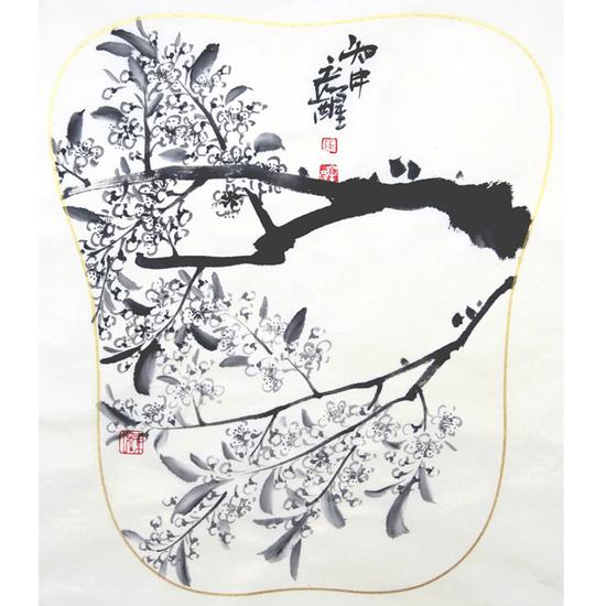 张彦醒,清幽,纸本设色,38x32cm