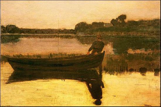 Winslow Homer 《Sunset, 1875》