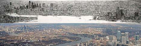 图斯蒂芬作品《伦敦天际线》，售价为1.25万英镑（约合人民币10.7万元）