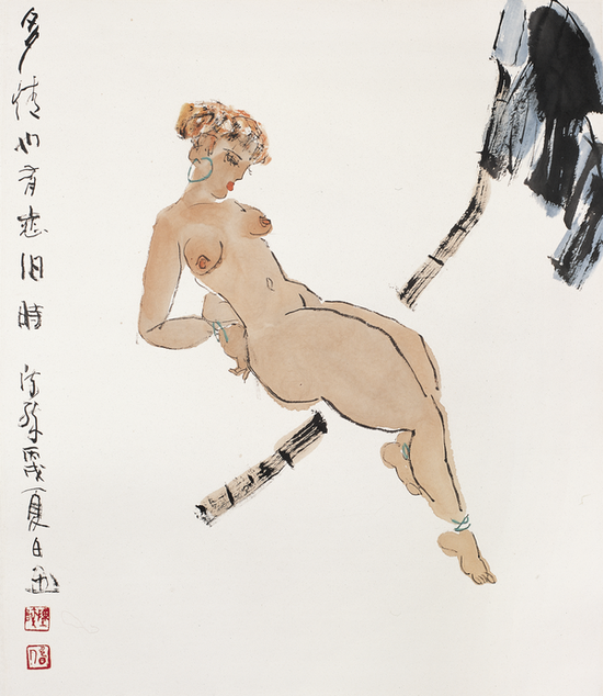 20 陈醉《多情也有恋旧时》 2006年78×68cm