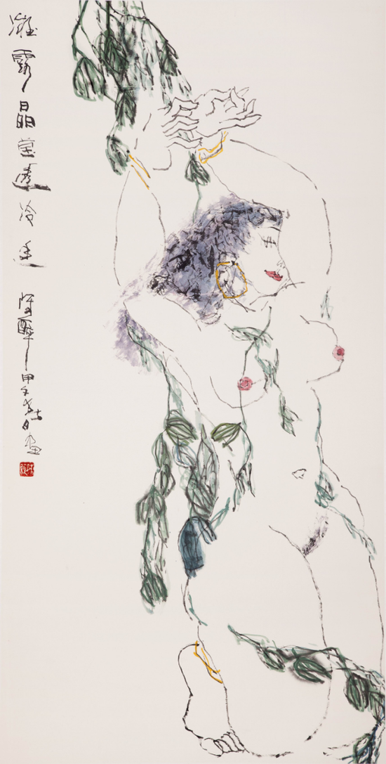 8 陈醉《冷香》 2014年 138× 68cm