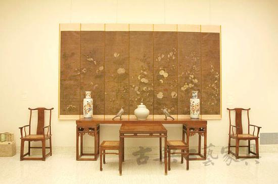 美国纳尔逊-阿特金斯艺术博物馆藏中国家具，劳伦斯·西克曼曾任职该博物馆馆长25年。
