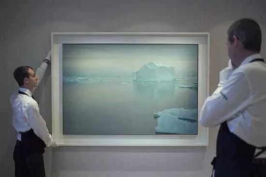 格哈德·里希特Gerhard Richter -《冰山》油彩画布，100.5x151公分，1982 