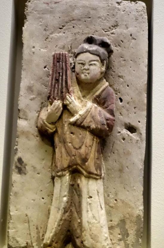 北宋开芳宴图彩绘雕砖 甘肃天水出土 甘肃省考古文物研究所藏(局部)4