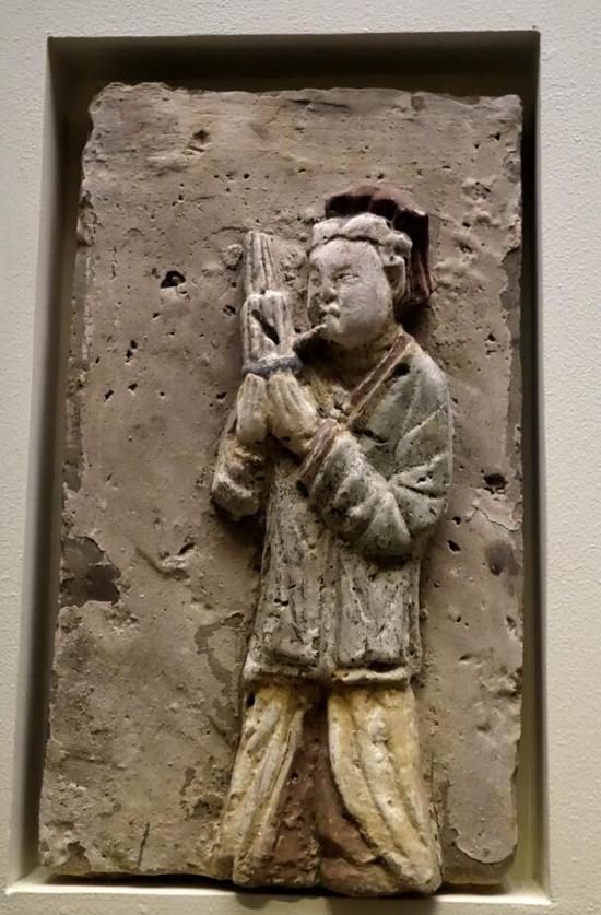 北宋开芳宴图彩绘雕砖 甘肃天水出土 甘肃省考古文物研究所藏(局部)7