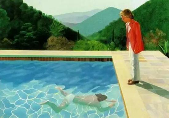 艺术家肖像（有两个人物的泳池）（Portrait of an Artist，Pool with two figures）