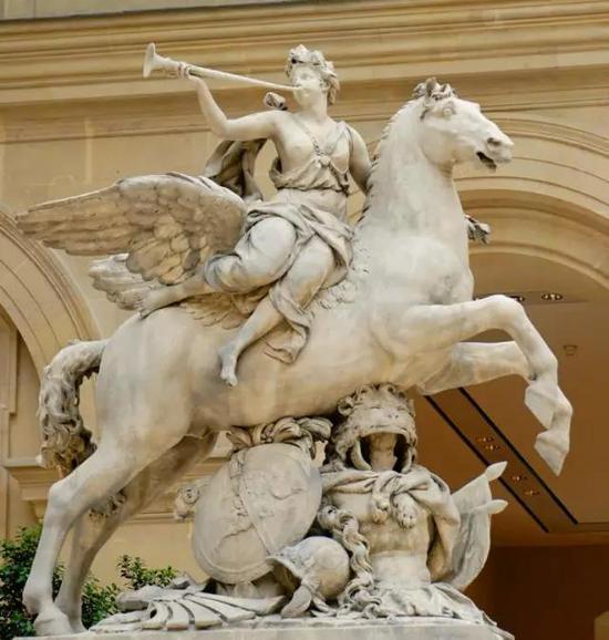 《骑着珀伽索斯的路易十四的命运》（Fame of Louis XIV riding Pegasus）