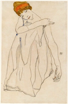 埃贡·席勒《舞者》，华盛顿国家美术馆藏