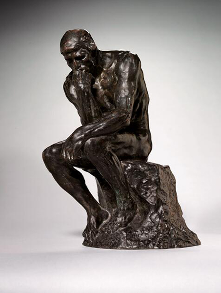 印象派及现代艺术晚拍 3月1日 | 伦敦艾登伯禄爵士伉俪收藏奥古斯特·罗丹,《沉思者,小模型》 1902年构思小模型,此尊雕像于1920至1930年间铸造估价:800,000 –1,000,000英镑
