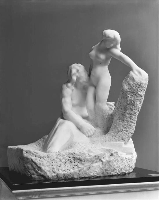 《皮格马利翁和加拉泰亚》（Pygmalion and Galatea），大理石，1808 — 1809