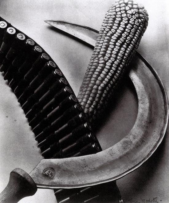 镰刀、弹夹与玉米，1927年，蒂娜·莫多蒂