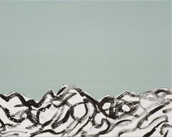 阿尔卑斯山 布面丙烯 80x100cm 2008